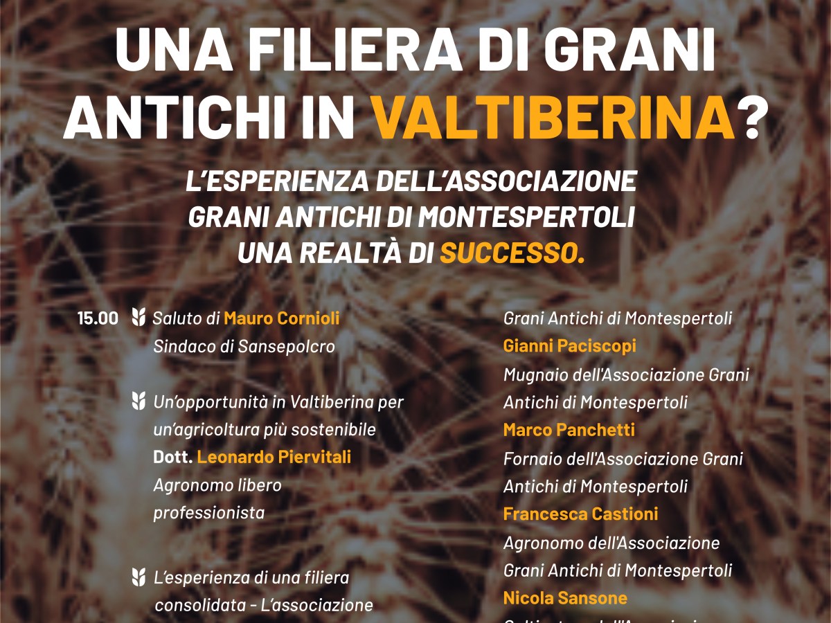 Incontro con l’associazione “Grani antichi di Montespertoli”.