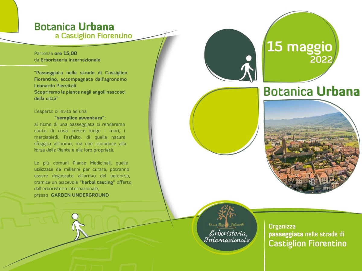 Botanica Urbana nella splendida Castiglion&nbsp;Fiorentino