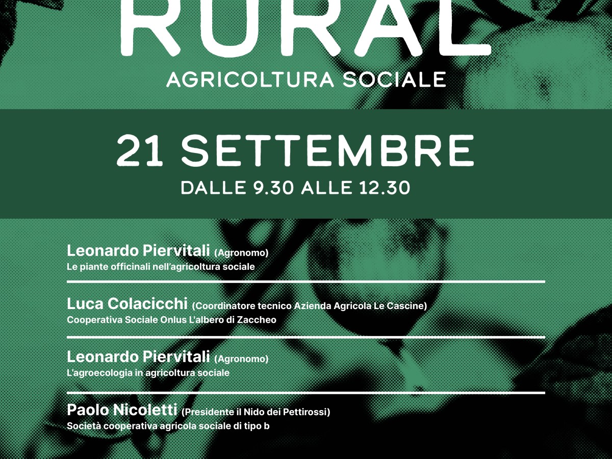 Eventi Agroecologia, piante officinali e agricoltura&nbsp;sociale